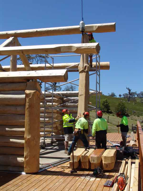 Placing the Log In fills to the Prow front